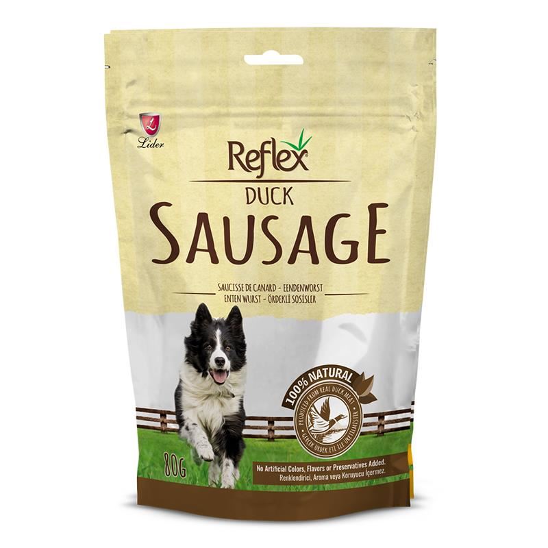 Reflex Dog Treat Duck Sausge 80 gm