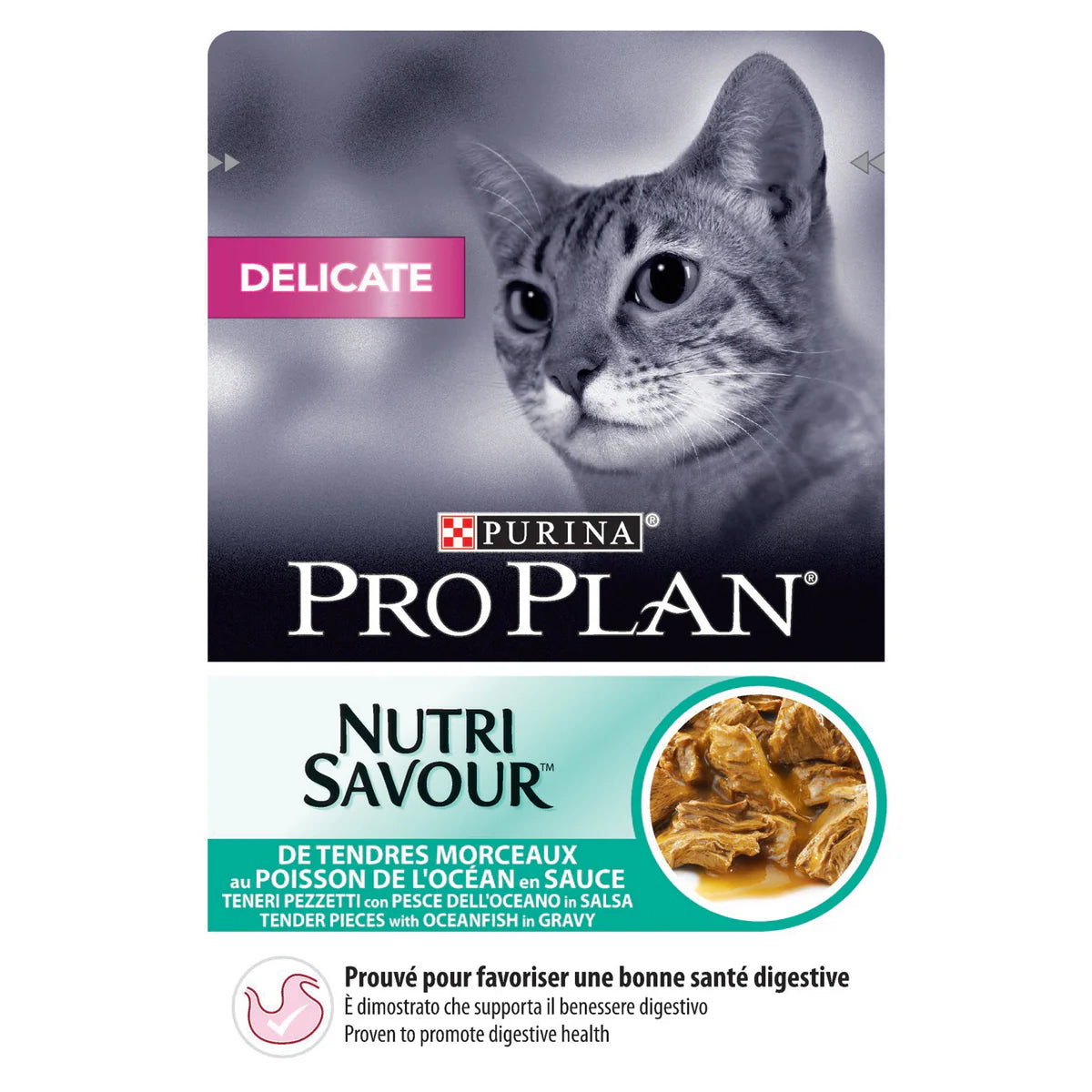 PURINAnPRO PLAN Delicate NutriSavour with Oceafish in Gravy 85g (*10)