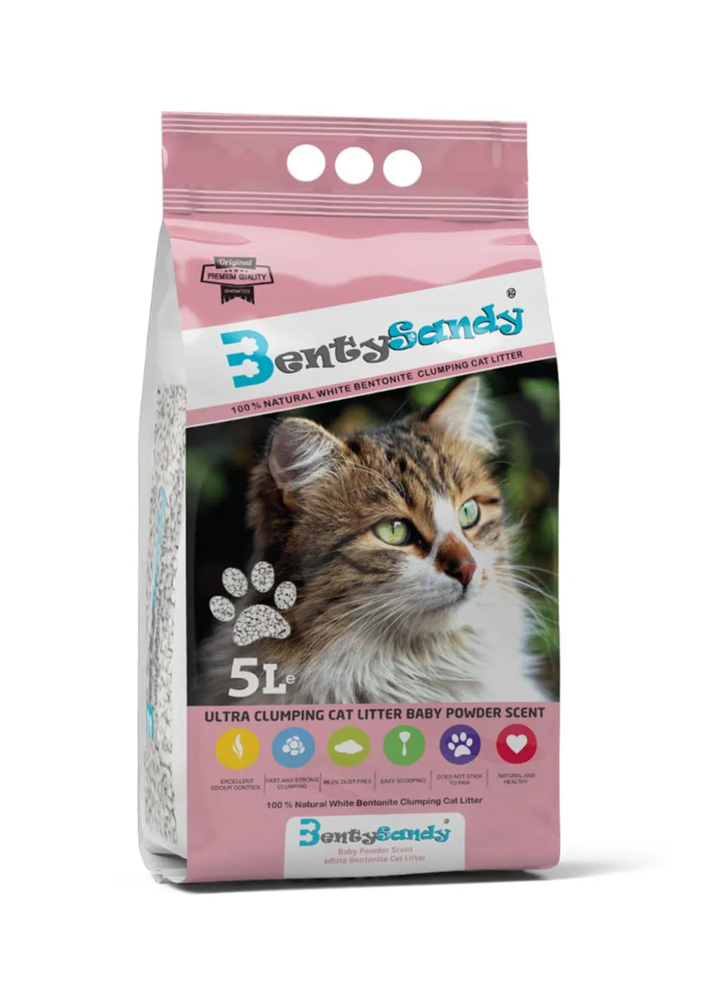 Benty sandy Litter with Baby powder 5 Liter