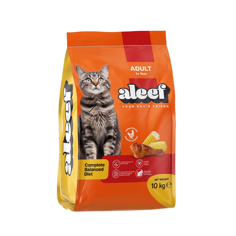 aleef dry food adult cat 10 kg