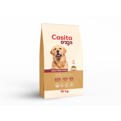 Casita Dog DRY FOOD - Chicken, Fish and Rice - Adult - 10 kg