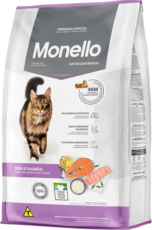 Monello Cat Sterilised Turkey & Salmon - 1Kg