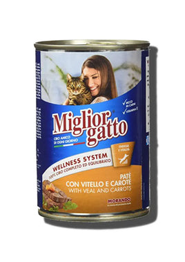 Miglior gatto – pate’ with veal and carrots 400g