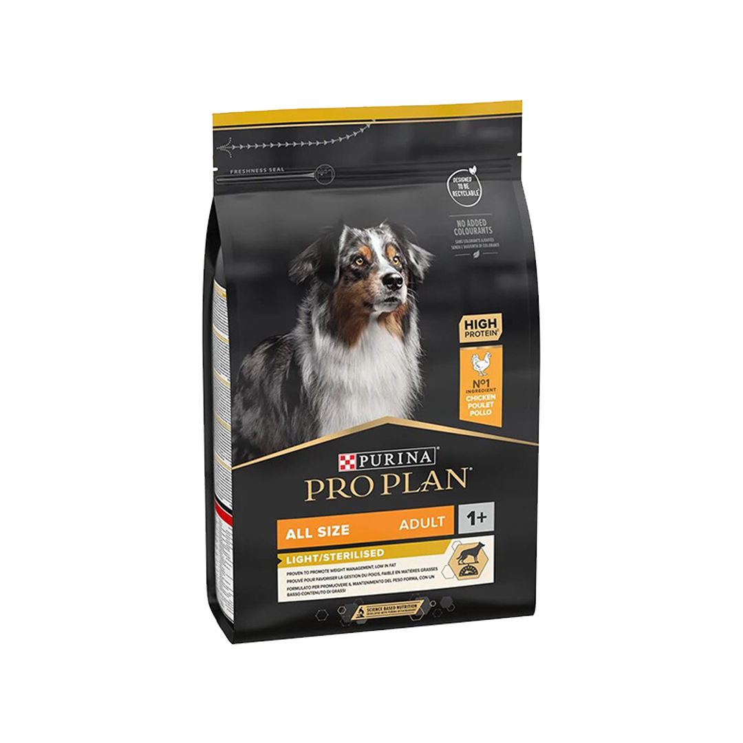 Pro Plan Dog Dry Food Adult Light Sterilised kg