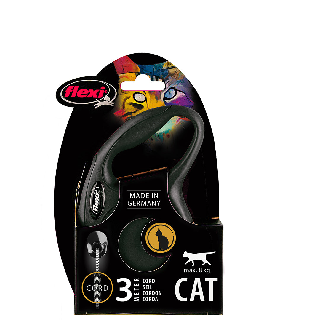 Flexi New Classic Cat XS Cord 3 m black