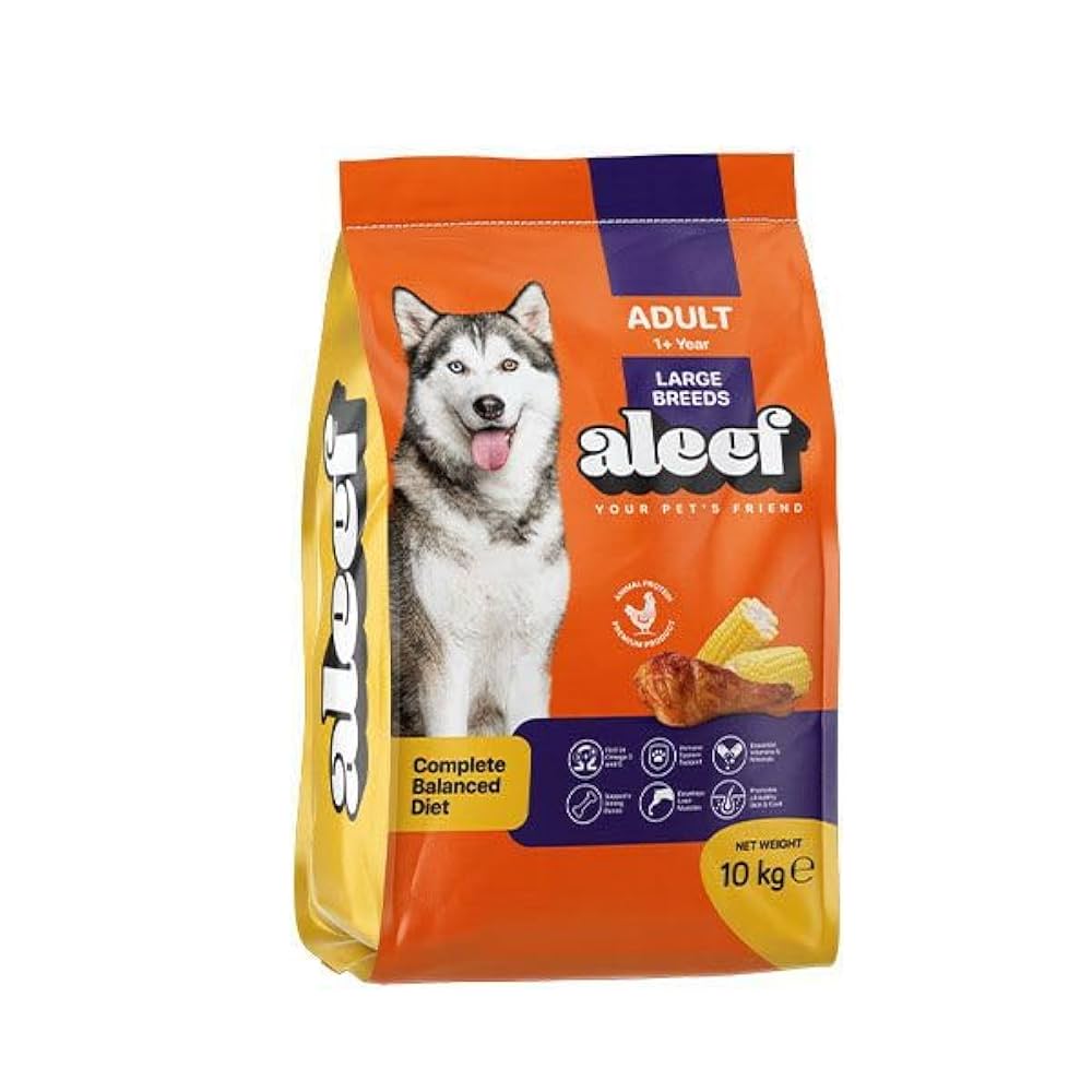 Aleef Dry Food Adult Dog Large Breeds 10 kg