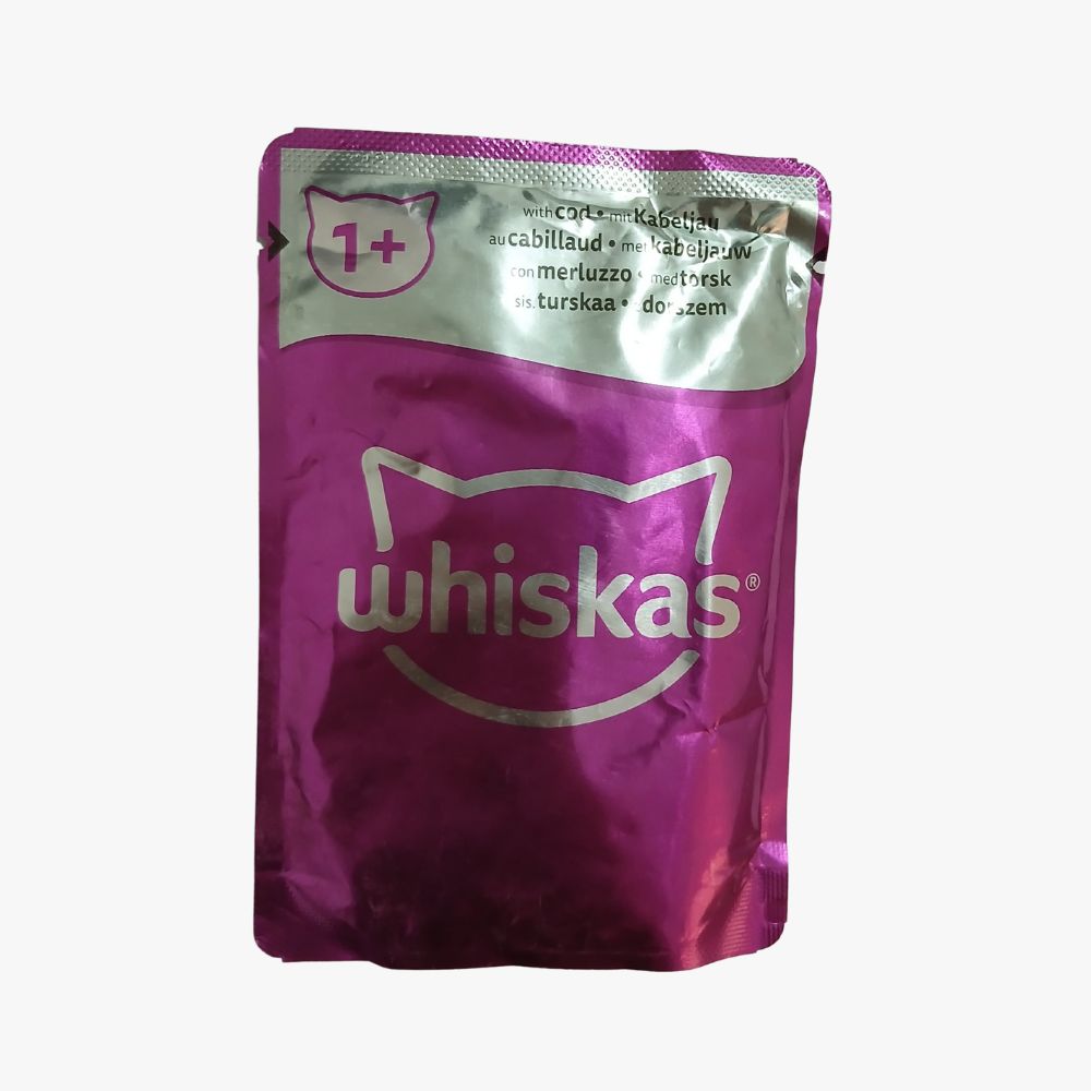 Whiskas Cat Wet Food With Cod- Pouch 85gm