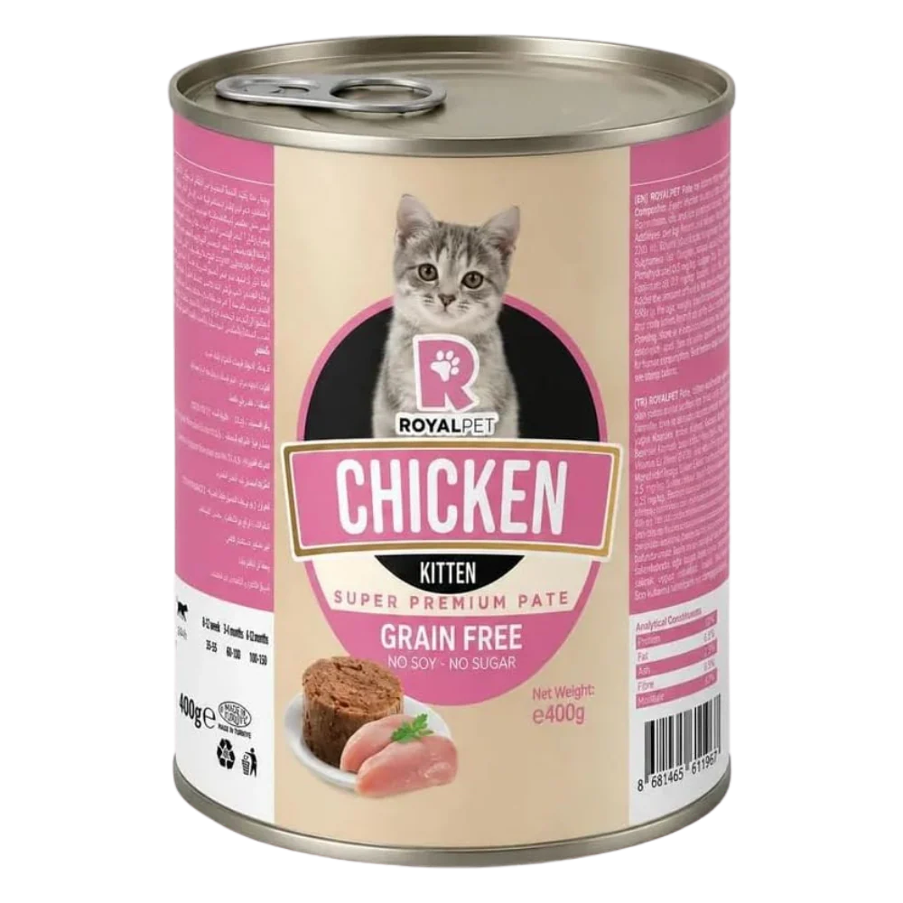 Royal Pet Cat Wet Food Kitten Chicken Premium Paté - Can 400g