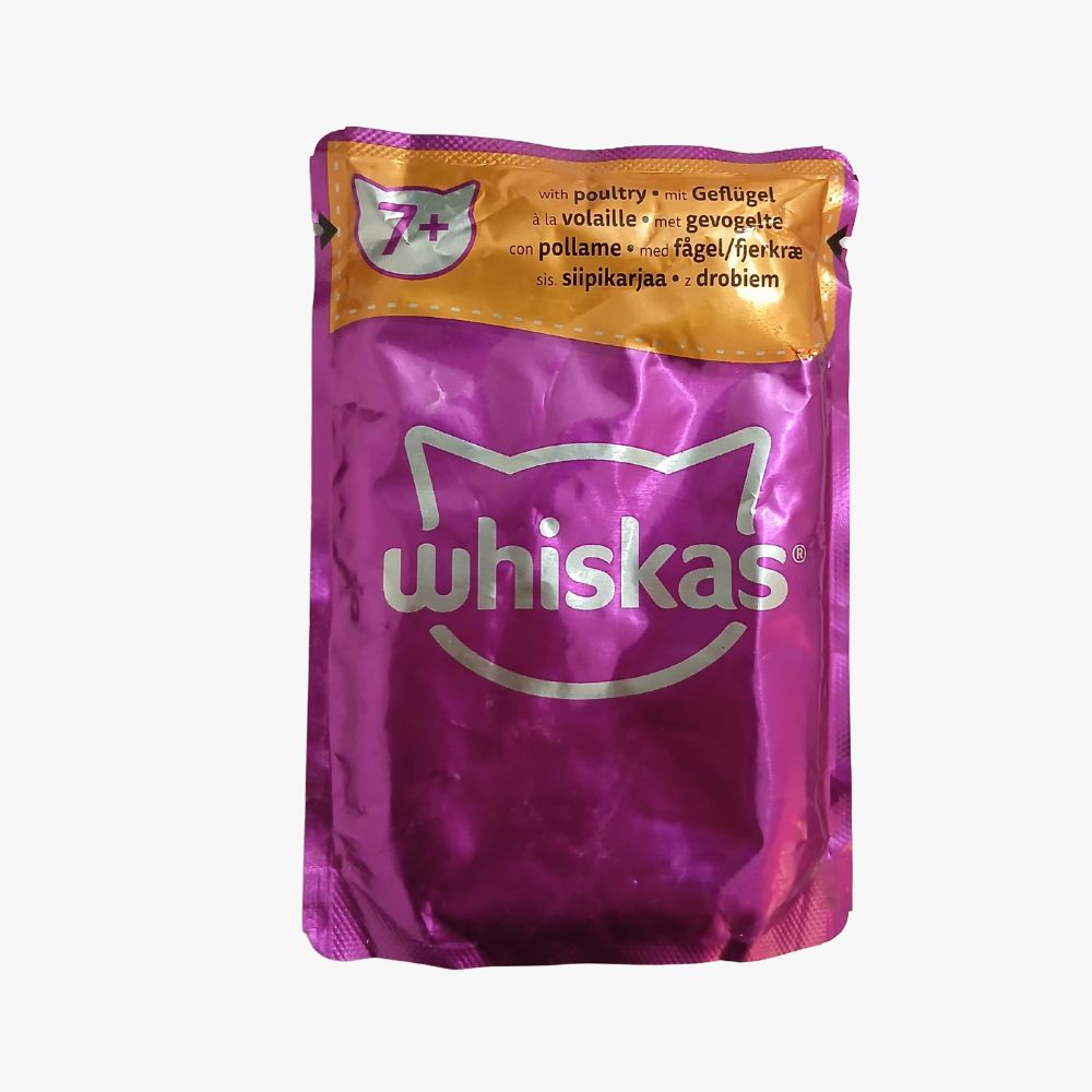 Whiskas Cat Wet Food With Poultry- Pouch 85gm