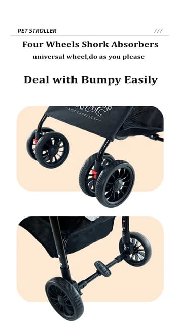 pet stroller: easy to carry, suitable for indoor or outdoor use