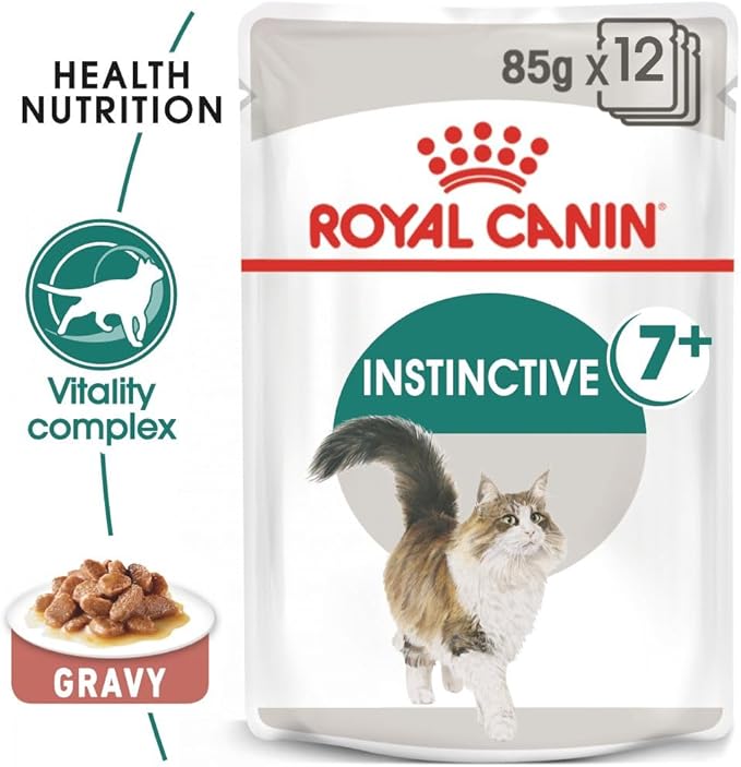 ROYAL CANIN Instinctive +7 Wet Food for Cats GRAVY Pouches 85G