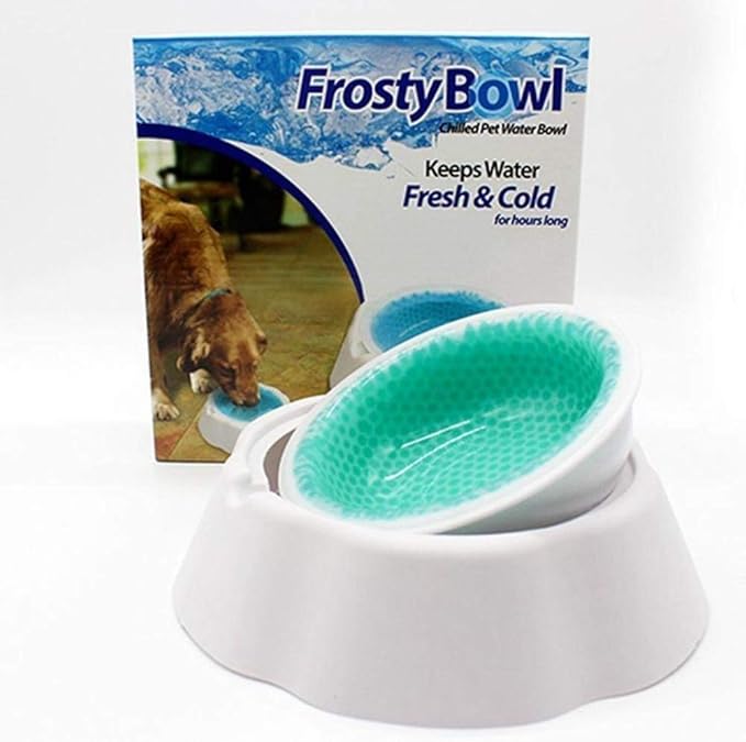 Frosty Bowl keeps water fresh & cold