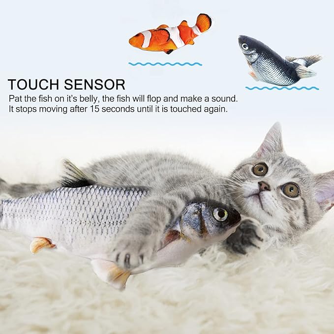 Rechargeable Realistic Flopping Fish cat toy