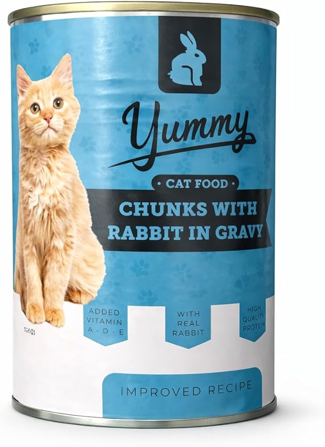 Yummy Cat Wet Food Adult Rabbit in Gravy - Can 400g
