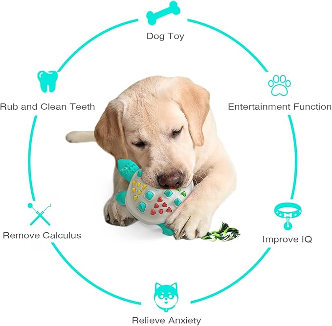 Turtle Shape Dog Chew Toys