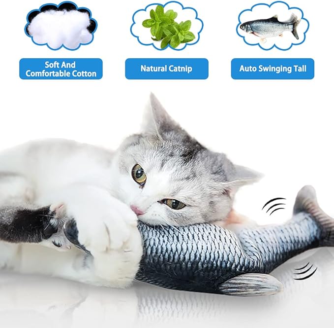 Rechargeable Realistic Flopping Fish cat toy