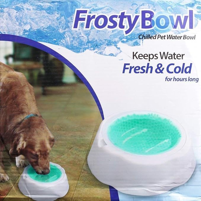 Frosty Bowl keeps water fresh & cold