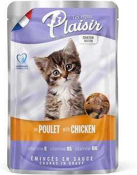 Plaisir Kitten Cats Chunks In Gravy With Chicken Pouch 100G