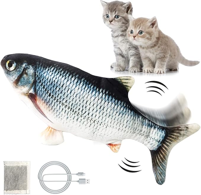 Rechargeable Realistic Flopping Fish cat toy