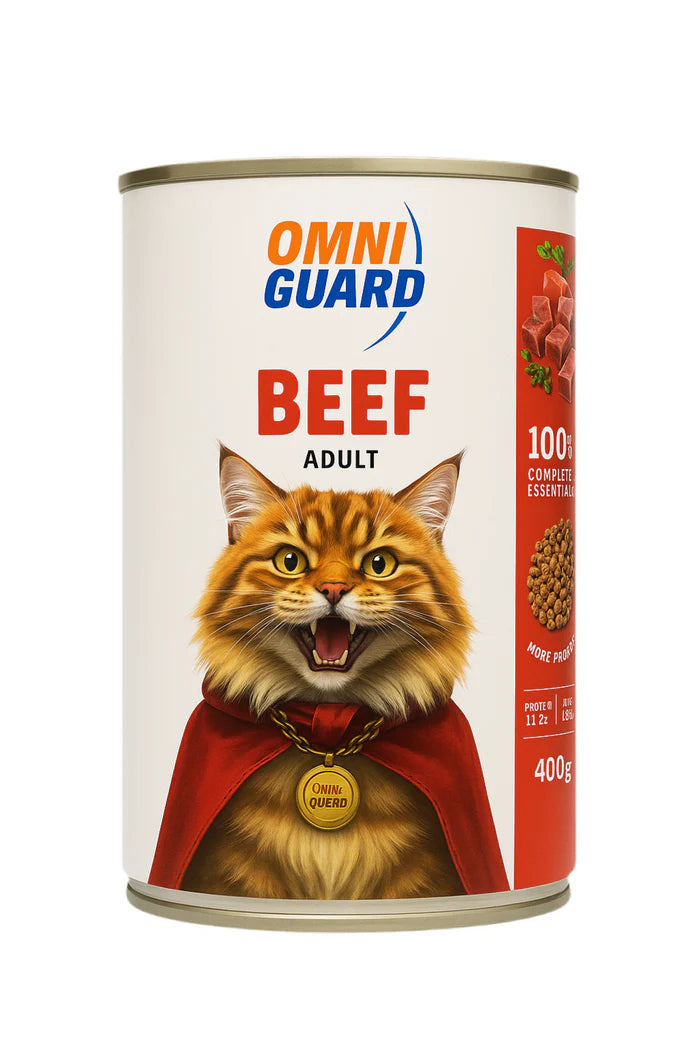 Omni Guard Cat Wet Food Adult Beef- Can 400g