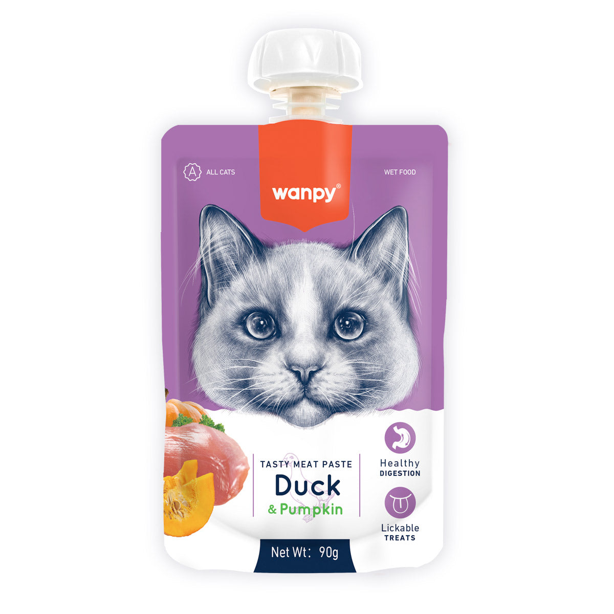 Wanpy wet food Duck& Pumpkin - 90 gm