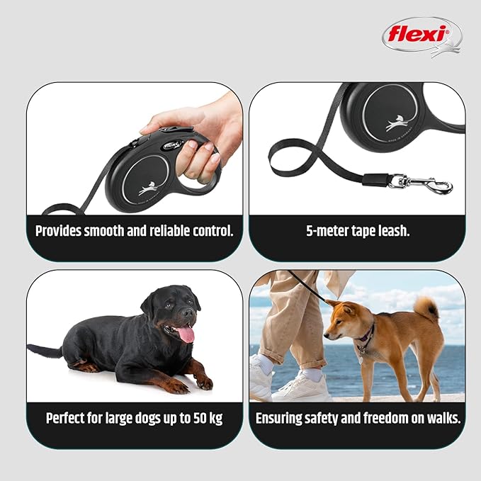 flexi® New Classic L Tape 5 m Black