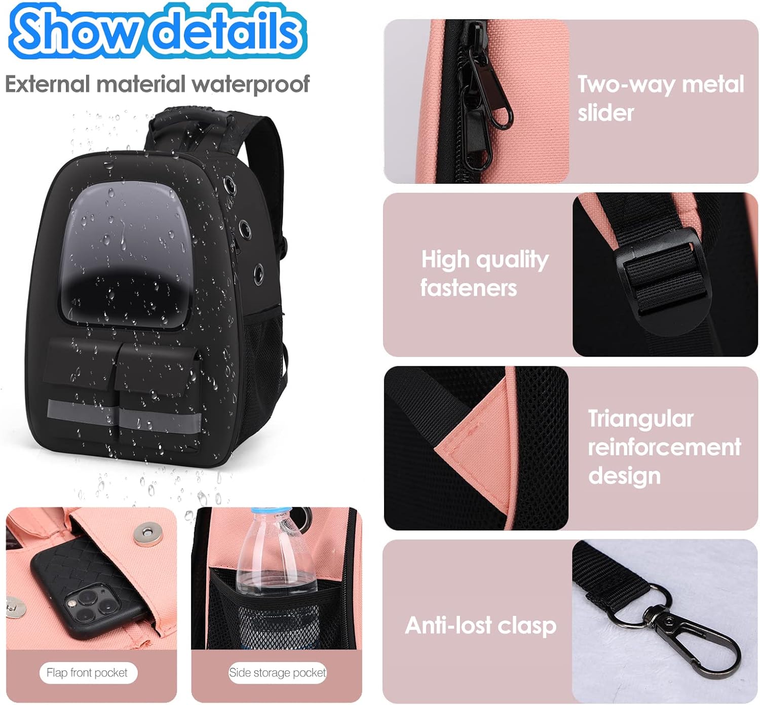 Backpack for Small Cats and Dogs