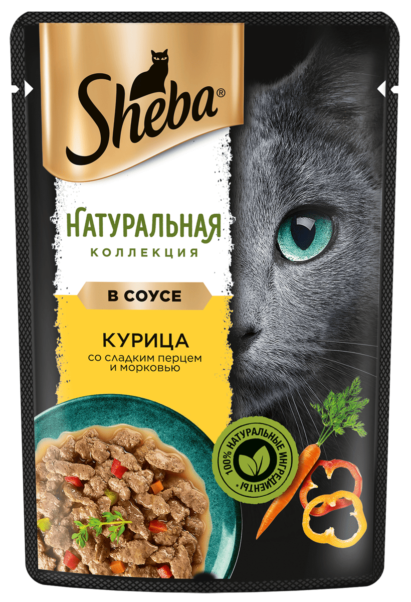 Sheba Cat Wet Food Chickens Pouch 75 g