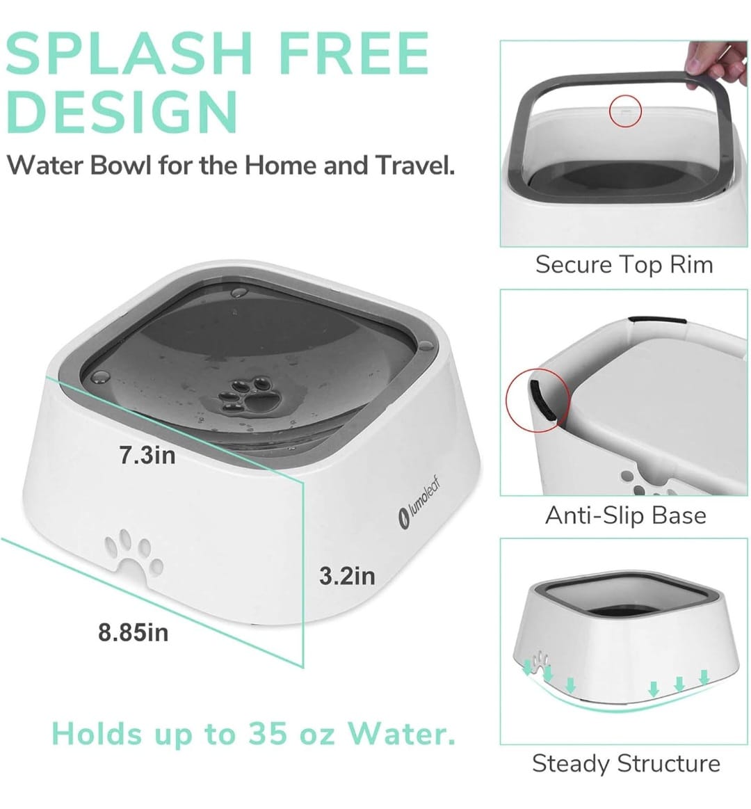 Non Spill Water Bowl