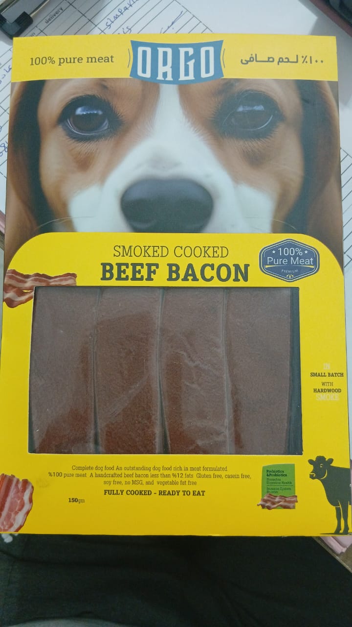 Orgo Smoked Cooked - Beef Becon - 150 Gm