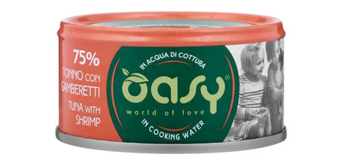 Oasy Cat Wet Food Tuna With Shrimp - Can 70 gm