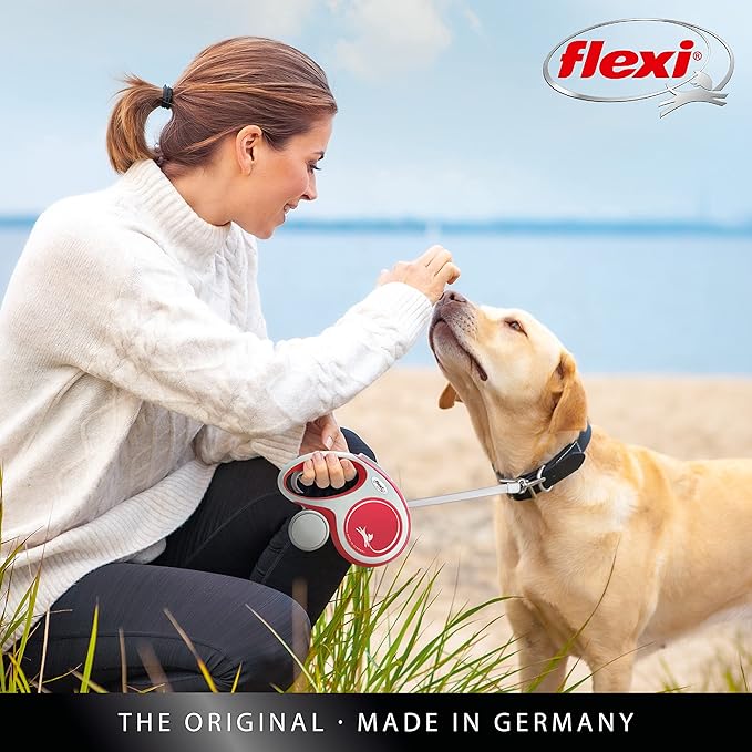 flexi® Comfort L Belt 8 m Red Roll Lead for Dogs up to 50 kg