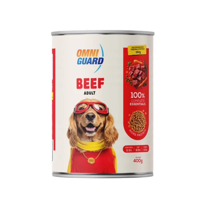 Omni Guard Dog Wet Food Adult Beef- Can 400g
