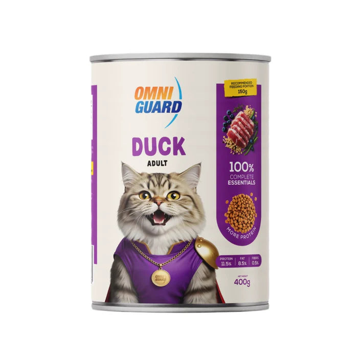 Omni Guard Cat Wet Food Adult Duck- Can 400g