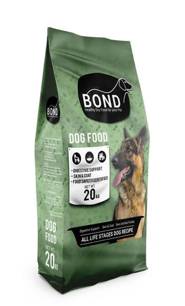 Bond dry food for adult dogs 20KG