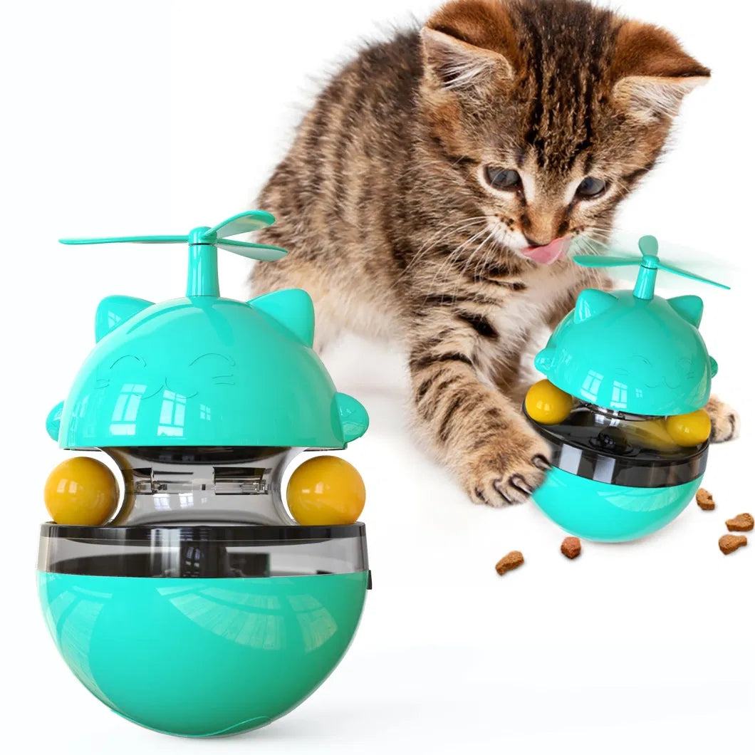 Hongchun Cat Toy Tumbler, Rlable Cat Toy Cat Food Dispenser Puzzle Toy Cat Toy Pet Toy Pet Product Tumbler