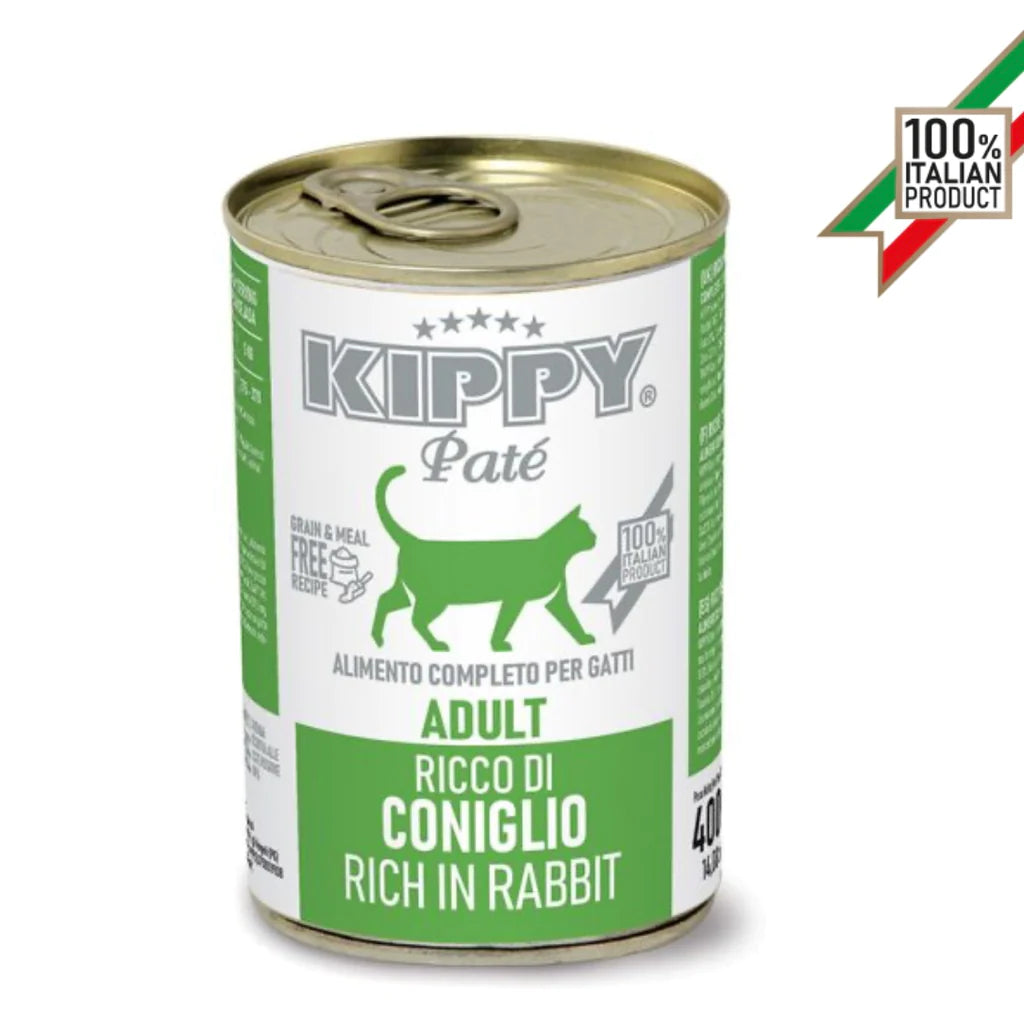 Kippy Cat Wet Food Adult Pate Rice in Rabbit can - 400 g