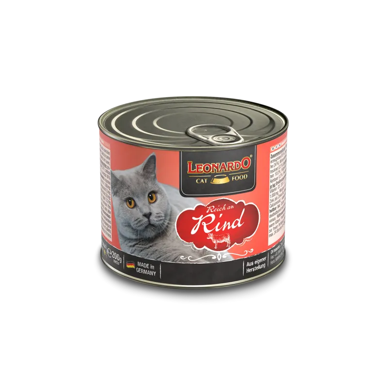 Leonardo Cat Wet Food For Adult pure rich In Beef- 200g