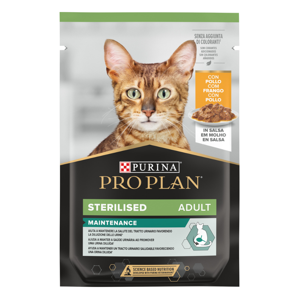 PURINAยฎ PRO PLANยฎ Sterilised Nutri Savourโข with Chicken in Gravy 85g