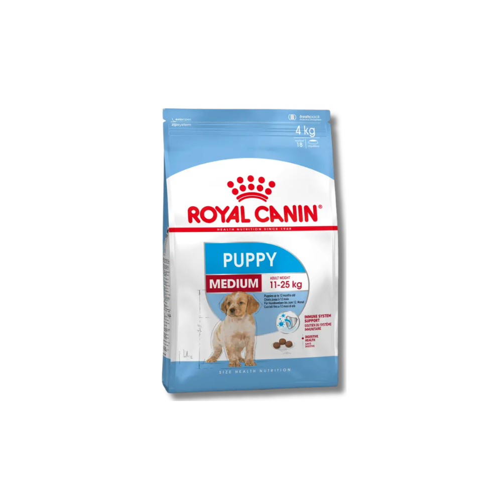 Royal Canin Medium Puppy Dry Food (15KG/4KG)