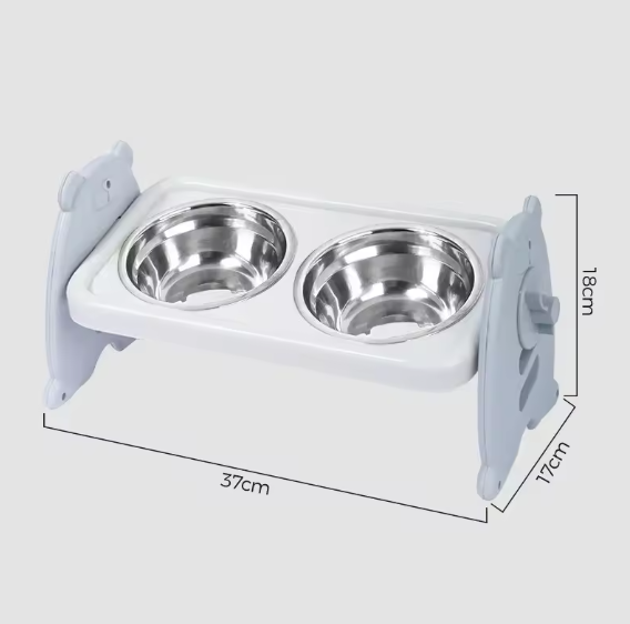 Double Raised Pet Bowl Set