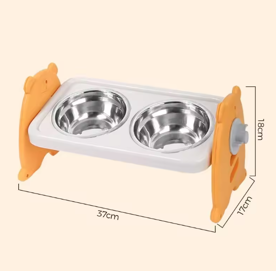 Double Raised Pet Bowl Set
