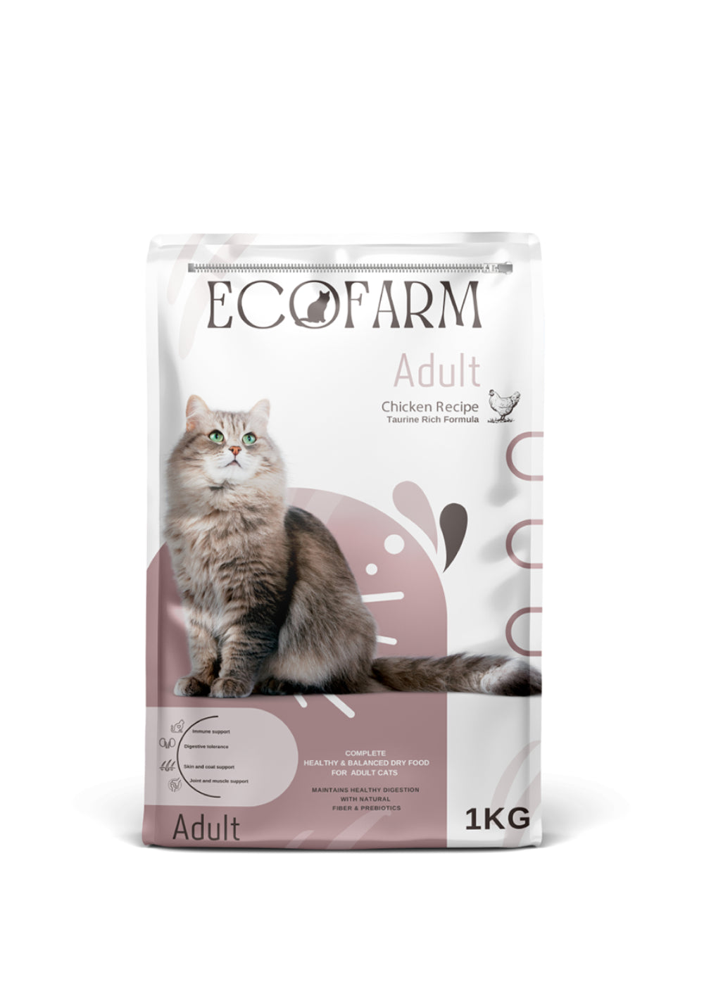 Ecofarm Cat Dry Food Adult Chicken 1kg
