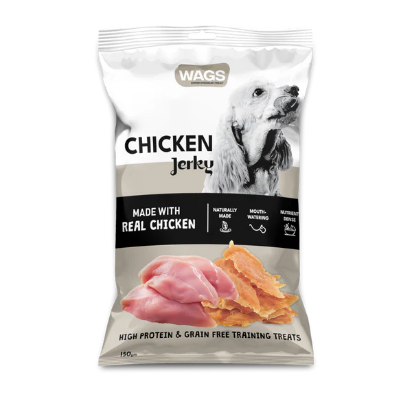 Wags Chicken Jerky 150g