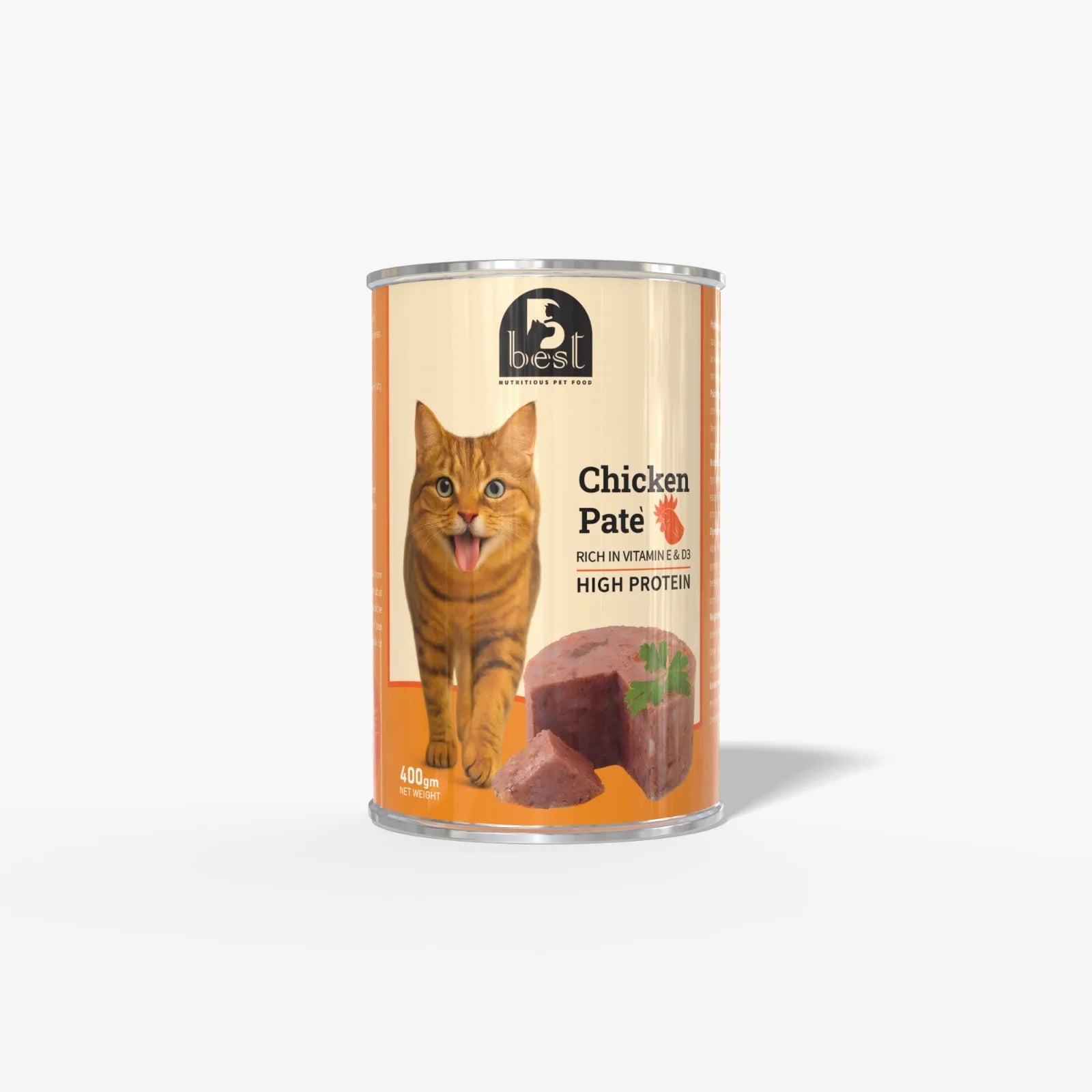 B Best Cat Wet Food Adult Chicken Pate - Can 400g