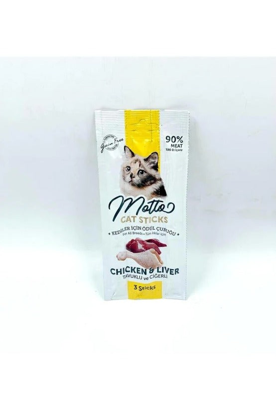 Motto Cat Adult Sticks Chicken & Liver 3stick