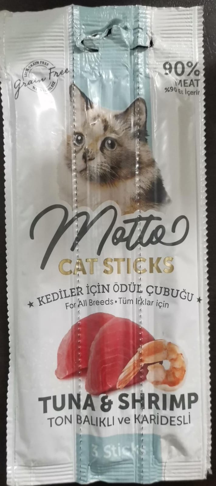 Motto Cat Adult Sticks Tuna & Shrimp -3 * 5 gm