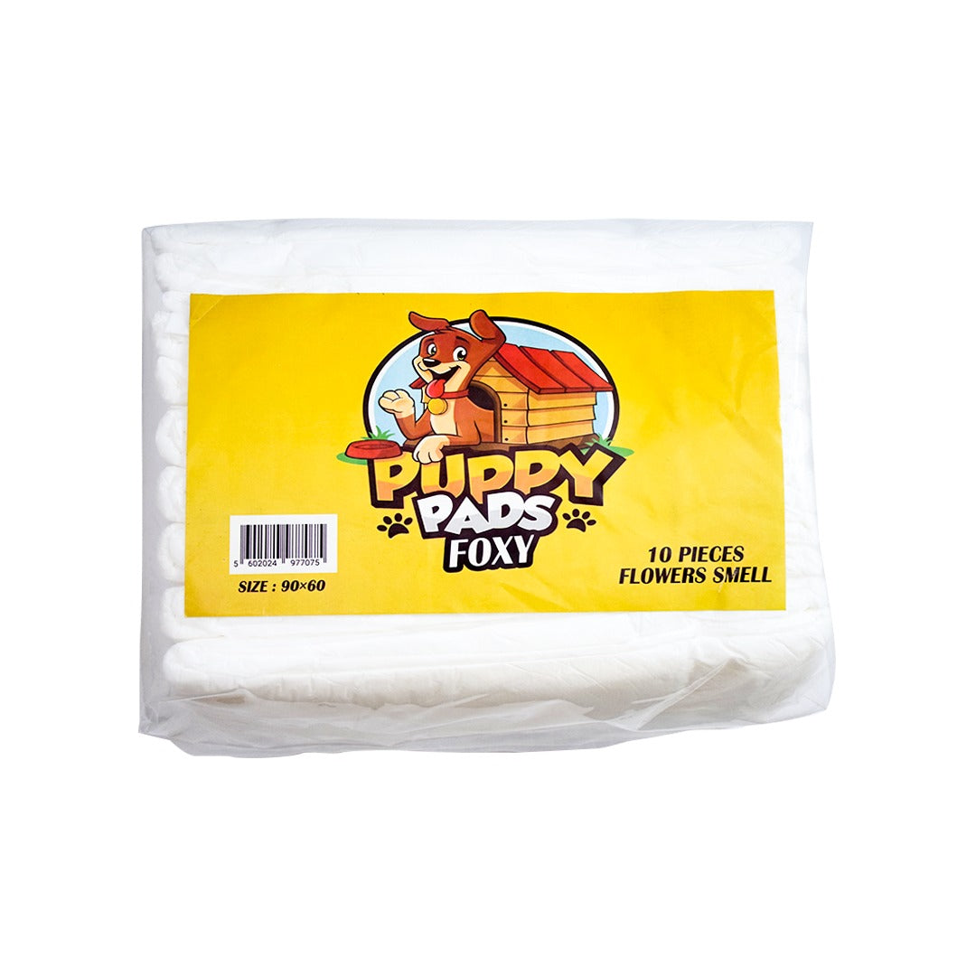 فوط جرو فوكسي ١٠ قطع مقاس ٩٠*٦٠