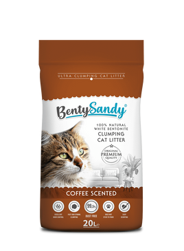 Benty Sandy Clumping Cat Litter Coffe 20 L