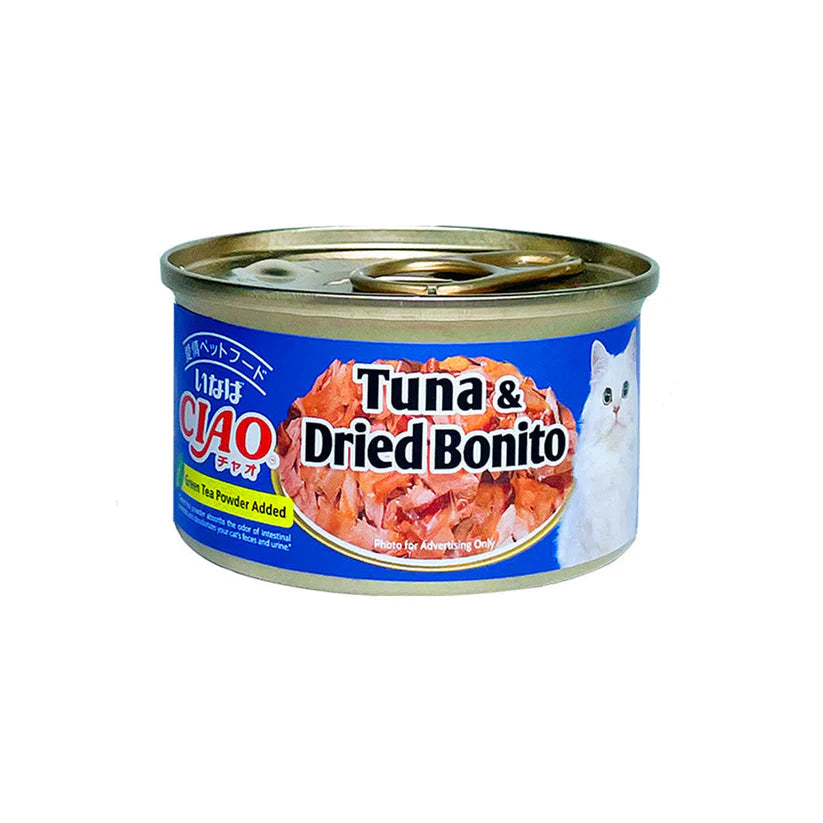 Ciao Cat Wet Food With Tuna Dried Bonito Can - 75g